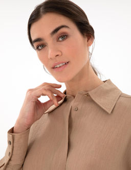 Bej Oversize Uzun Kollu G_mlek - Pierre cardin фото 2