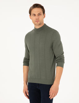 Duman Slim Fit Yar_m Bal_k__ Yaka Triko Kazak