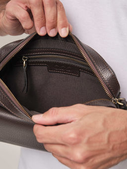 Мужская сумка Bora DBR 7113 коричневый шоколад фото 5