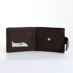 Портмоне мужское на магните, коричневое