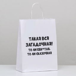 Цена за 2 шт. Пакет подарочный Загадочная, 24 х 10,5 х 32 см, 1 шт