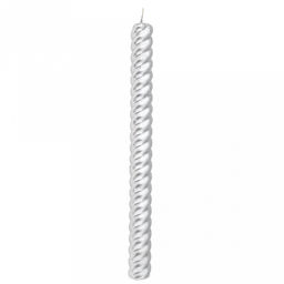 Свеча "Большая" д2,2см, h26см, парафин, серебряный, время горения 8 часов, 81гр, "Барокко-3" (Россия)