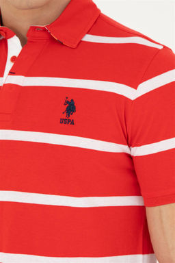 Мужская красная футболка с воротником-поло - U.s. polo assn фото 7