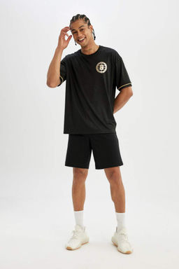 DeFactoFit Футболка свободного кроя NBA Brooklyn Nets с круглым вырезом из плотной ткани с короткими рукавами  фото 2