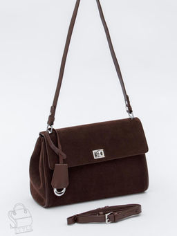 Сумка женская кожаная 5103-1X coffee Polina&Eiterou