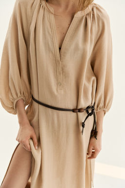 Vestido oversize con cintur?n de anudar - H&m фото 5