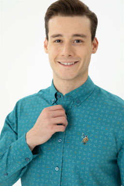 Мужская рубашка Petrol с длинным рукавом - U.s. polo assn фото 2