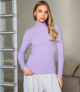 Водолазка #КТ801 (16), лавандовый