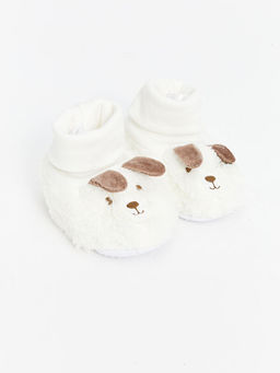 K?pek G?r?n?ml? Erkek Bebek ?orapl? Ev Ayakkab?s?