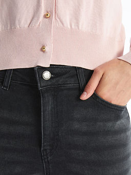 Y?ksek Bel Push Up Kad?n Jean Pantolon