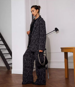 Костюм #КТ2793, чёрный,серый - Dommod фото 2