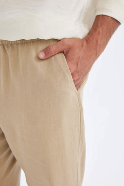 Узкие льняные брюки Relax Fit - Defacto фото 5