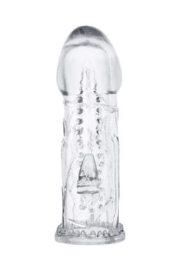 Насадка на пенис A-Toys by TOYFA, TPE, прозрачная, 13,5 см