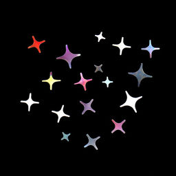 Цена за 2 шт. Пайетки для декора Звёздная ночь, голографические, серебристый - Qf фото 2