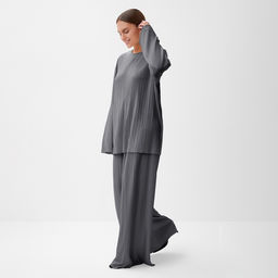 Костюм женский (блуза, брюки) MIST Classic collection, размер 44-46, цвет графит