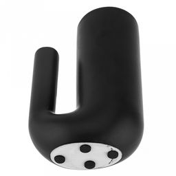 Ваза керамическая "Мехико" 450мл, 11,2х6,2см h17,7см, д/горла - 5,4см, матовая глазурь, цвет - черный, в коробке (Китай)