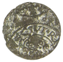 Солид 1634-1654 года Шведская оккупация Риги  Королева Кристина
