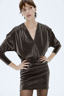 Vestido en punto brillante - H&m фото 4