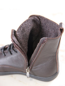 Босоногие ботинки 351.NATAbl.Темно-коричневый оттима/шерсть
