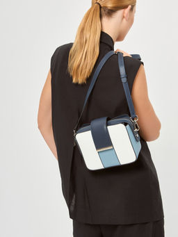 Сумка Labbra L-15329 white/skyblue/d.blue