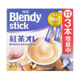 Растворимый чёрный чай с молоком в стиках Blendy Stick AGF, Япония, 285 г (9,5 г х 30 шт.) Акция
