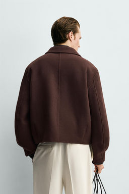 BOXY FIT WOOL BLEND JACKET - Zara фото 11