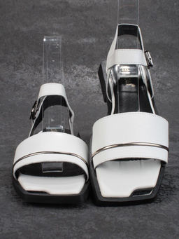 08-PEY183-1 WHITE Босоножки женские (натуральная кожа)