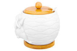 Сахарница Elan Gallery Кролик волны фарфор 620 мл 12×12×12 см  фото 15