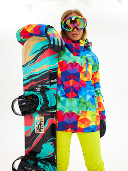 Женская горнолыжная сноубордическая куртка Alpha Endless Ultra Chaleur SNB 423/316_6 Разноцветный  фото 30