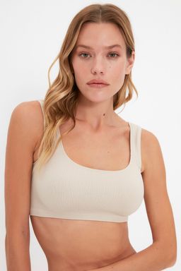 TRENDYOLMILLA Beyaz Seamless/Dikissiz Balensiz Bralette Orme Sutyen THMAW22SU0027 фото 15