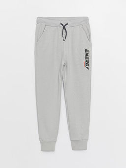 Rahat Kal?p Beli Lastikli Bask?l? Erkek ?ocuk Jogger E?ofman Alt?