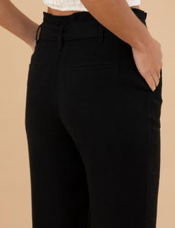 Siyah Carrot Fit Keten Pantolon - Pierre cardin фото 7