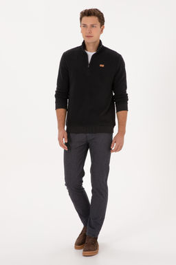 Erkek Siyah Basic Sweatshirt - U.s. polo assn фото 4