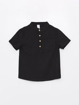 Hakim Yaka K?sa Kollu Basic Erkek ?ocuk G?mlek