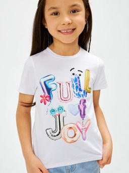 ACOOLA / Футболка детская для девочек Coimbra крем  фото 3