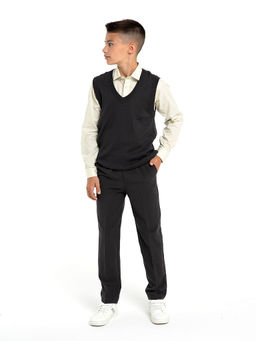 Серые школьные брюки для мальчика Инфанта, модель 0913