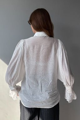Bordo Baglama Detayl? Hafif Transparan Yumusak Hisli Boho Gomlek TWOAW26GO00111 - Trendyolmilla фото 10