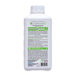 Средство для мытья посуды Clean home, запасной блок, гель, 1 л