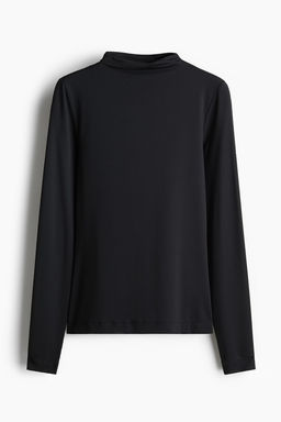 Top de microfibra con cuello perkins - H&m фото 6