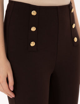 Kahverengi Slim Fit Tayt
