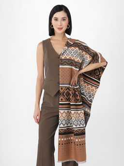 в составе ШЕРСТЬ и КАШЕМИР Большой, мягкий, теплый однотонный двусторонний палантин. - Tantino фото 5