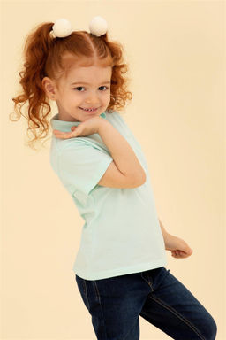 U. S. Polo Assn Базовая футболка цвета морской волны для девочек с воротником-поло - U.s. polo assn фото 7