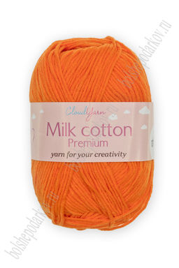 Пряжа Milk cotton Premium 50 гр (10 шт) SF-7847, ярко-оранжевый