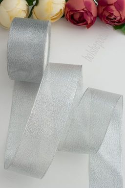 Лента парча 5 см*25 ярд (SF-1787) серебро