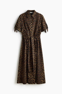 Vestido camisero de manga corta