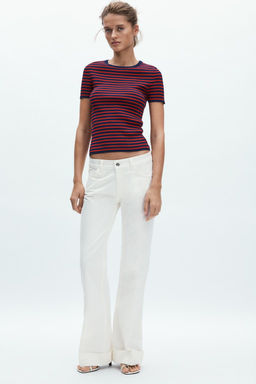 ZW COLLECTION LOW-RISE FLARE JEANS - Zara фото 3