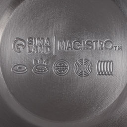 Чайник Magistro Stone, 2.7 л, со свистком, ручка soft-touch, индукция, нержавеющая сталь, чёрный