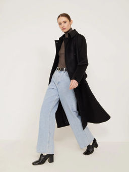 Однотонное пальто R112/damina - Emka фото 7