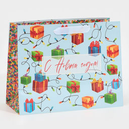 Пакет ламинированный горизонтальный Сюрприз внутри, MS 18 23 10 см - Дарите счастье фото 3