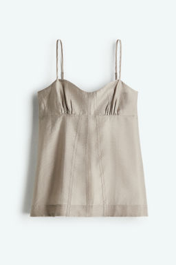 Top transparente con tirantes finos - H&m фото 2